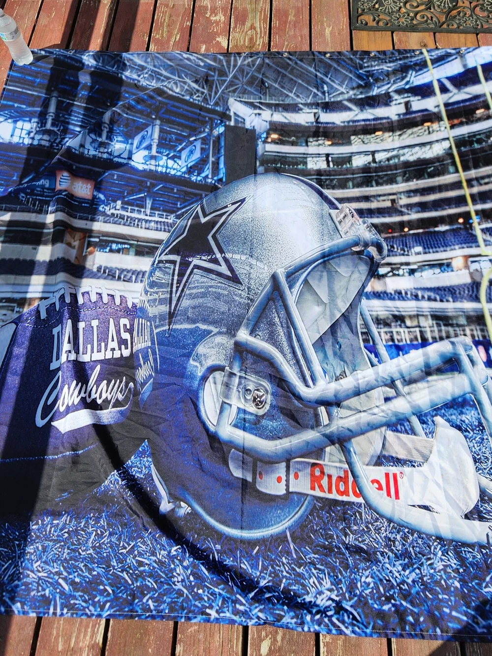 Dallas Cowboys Blue Helmet Shower Curtain